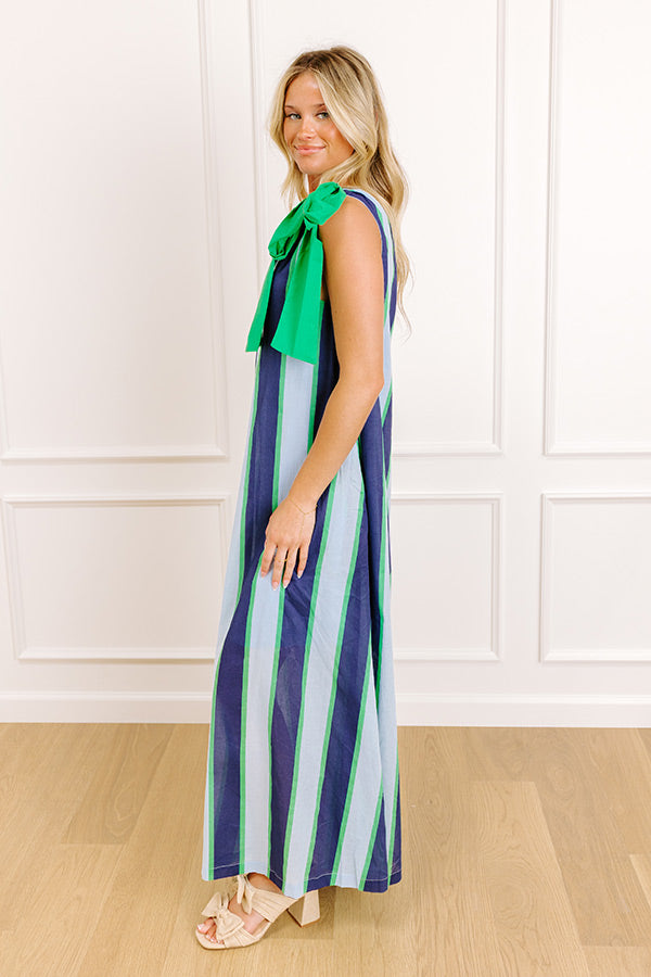 Coastal Crush Stripe Midi Dress Image 3