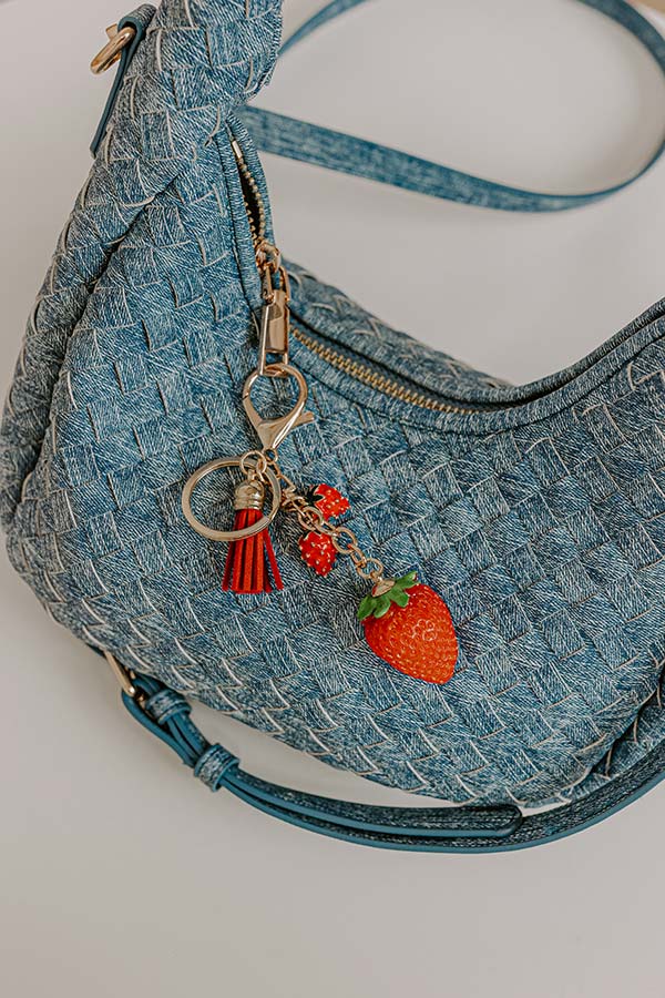 Strawberry Kisses Keychain Bag Charm Image 2