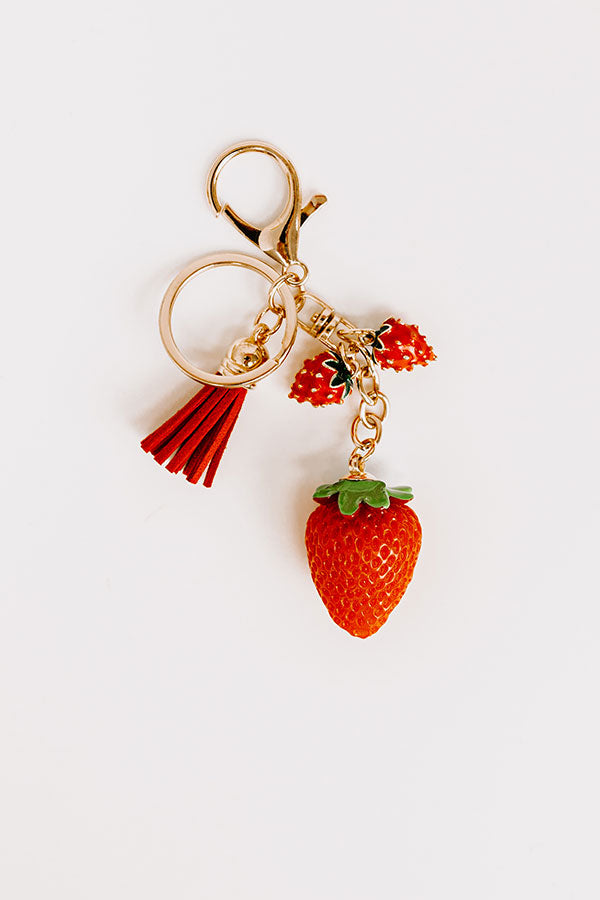 Strawberry Kisses Keychain Bag Charm Image 4