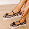 The Olivia Mesh Espadrille Flats in Leopard Image 1