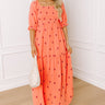 Vineyard Lounge Floral Embroidered Midi Dress Image 1