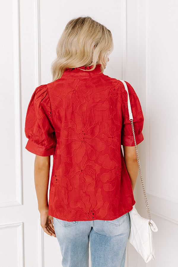 Petals And Pinot Floral Embroidered Top Image 4