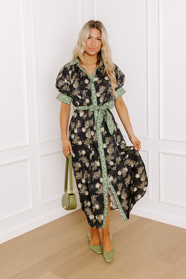 Upper East Ease Floral Midi Dress Image 3