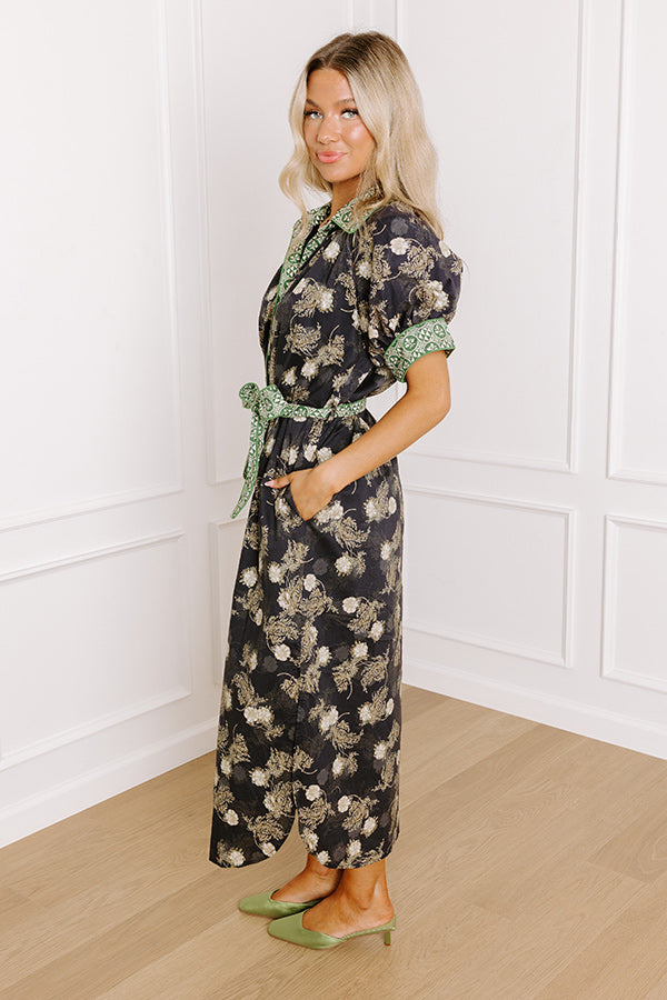 Upper East Ease Floral Midi Dress Image 5