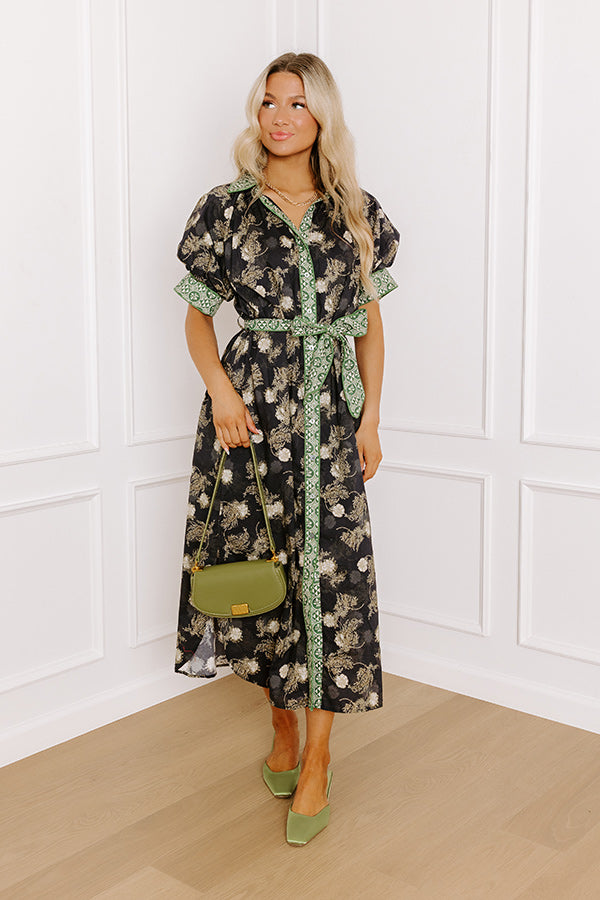 Upper East Ease Floral Midi Dress Image 1