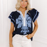 City Bloom Embroidered Shift Top Image 1