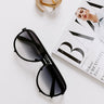 Quay High Profile Aviator Sunnies in Matte Black Image 1