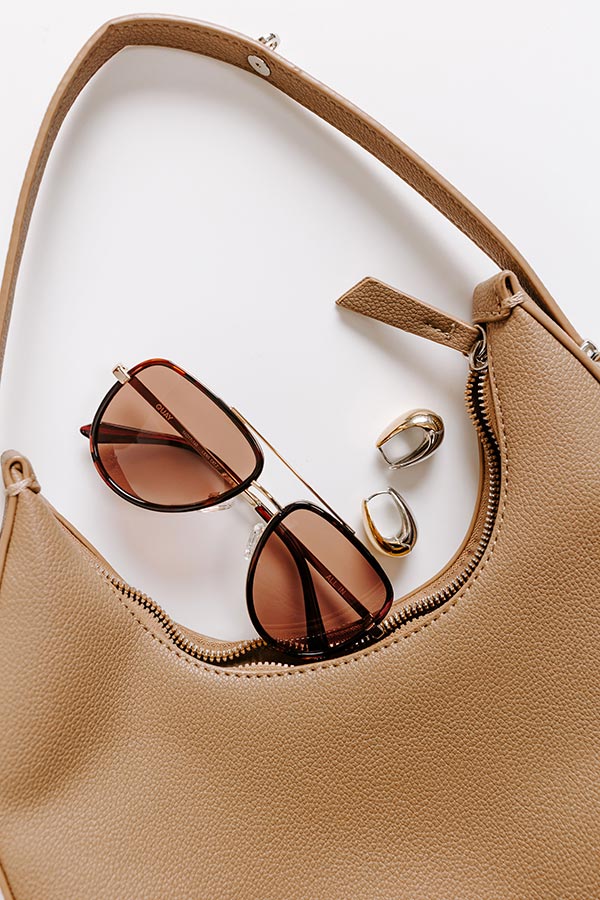 Quay All In Medium Aviator Sunnies in Tortoiseshell  Image 1