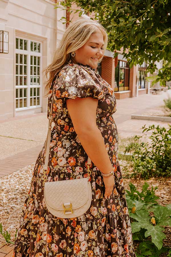 Falling For You Floral Maxi Dress Curves Image 4