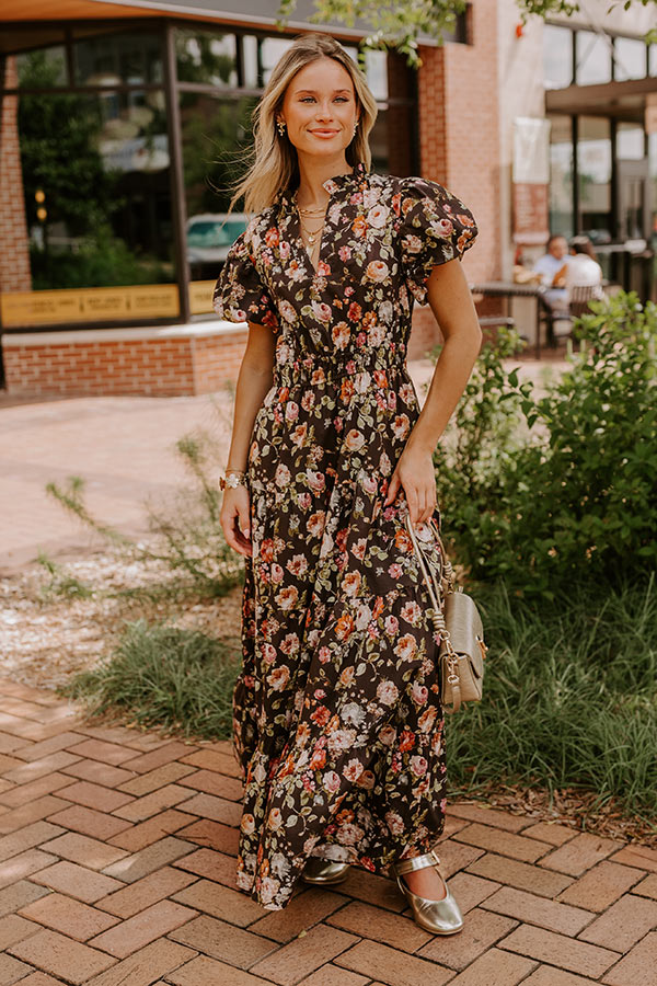 Falling For You Floral Maxi Dress Image 4