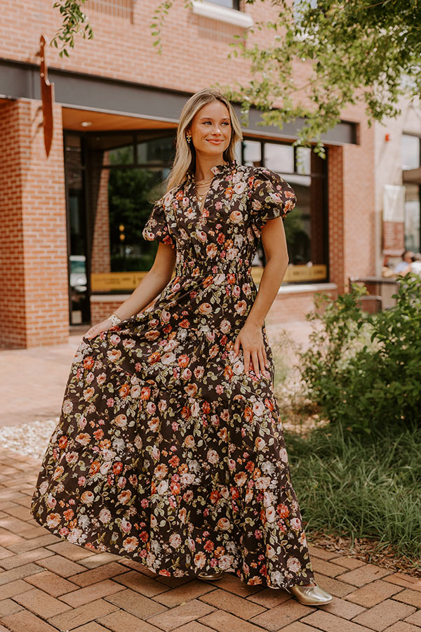 Falling For You Floral Maxi Dress Image 2