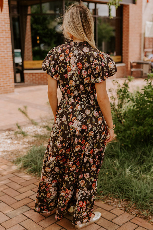Falling For You Floral Maxi Dress Image 3