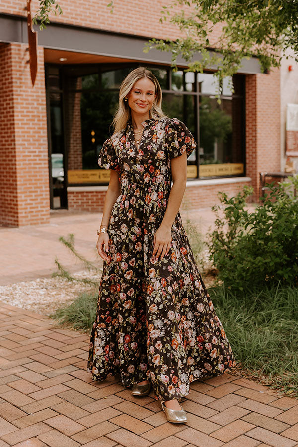 Falling For You Floral Maxi Dress Image 1