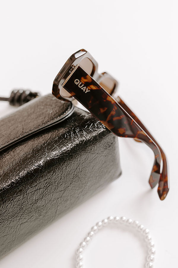 Quay Hyped Up Sunnies in Tortoiseshell Image 2