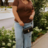 The Winnie High Waist Wide Leg Chambray Pants Curves Image 1