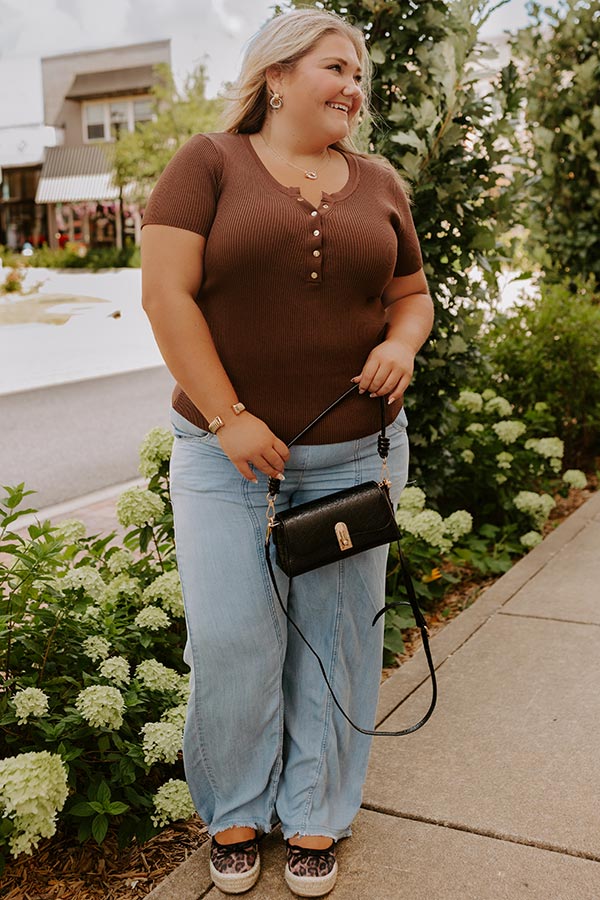 The Winnie High Waist Wide Leg Chambray Pants Curves Image 2