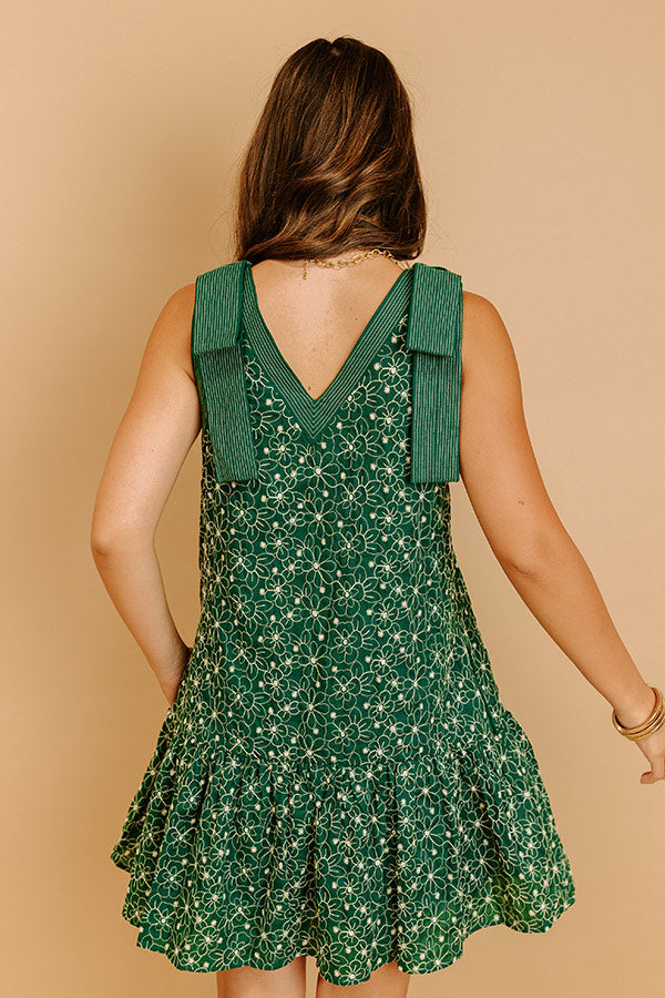 Chasing Wanderlust Floral Embroidered Mini Dress Image 4