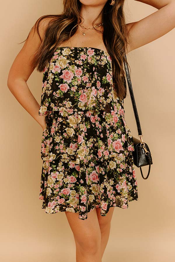 Romantic Feels Floral Mini Dress Image 3
