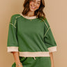 Chic Style Shift Tee in Olive Image 1