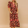 Harvest Blossom Floral Midi Dress Image - 1
