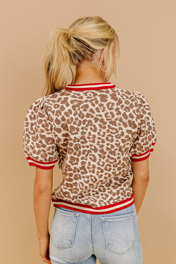 Spotted And Chic Knit Top Image 2