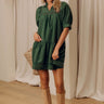 Wisteria And Wine Mini Dress in Hunter Green Image - 1