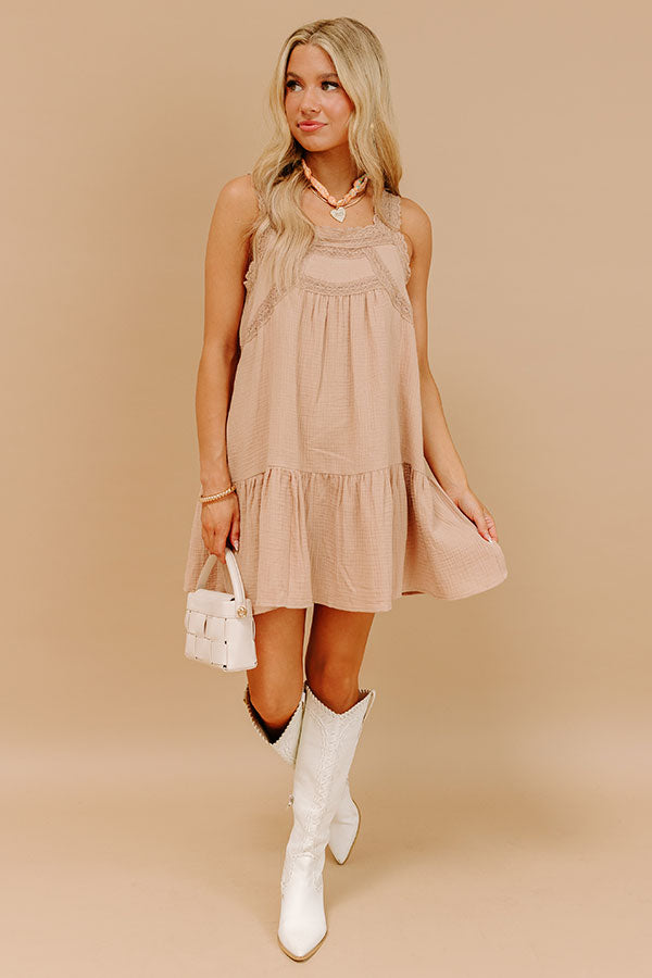 Sweet Sunset Lace Mini Dress Image 1