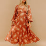 Sweet Whimsy Floral Satin Midi Image 1