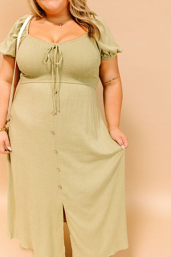 Vineyard Verse Smocked Midi Dress Curves Image 2