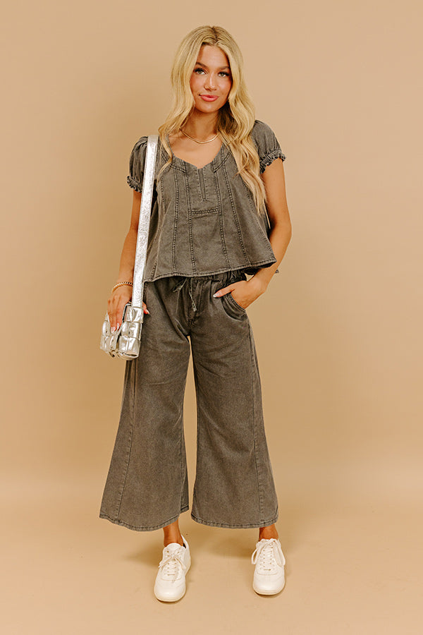 Metropolitan Muse High Waist Chambray Pants Image 1