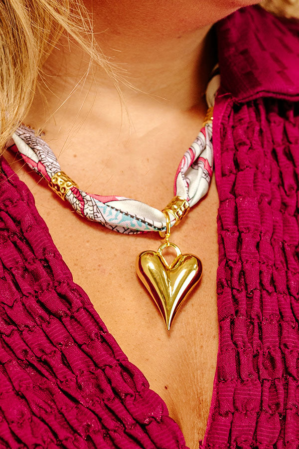 Palm Scarf Necklace Image 2