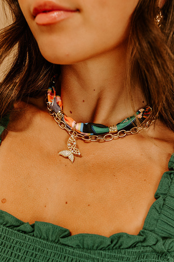 Brenda Scarf Necklace Image 1