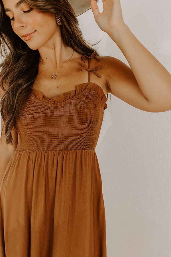 Inner Harmony Smocked Midi Dress Image 4