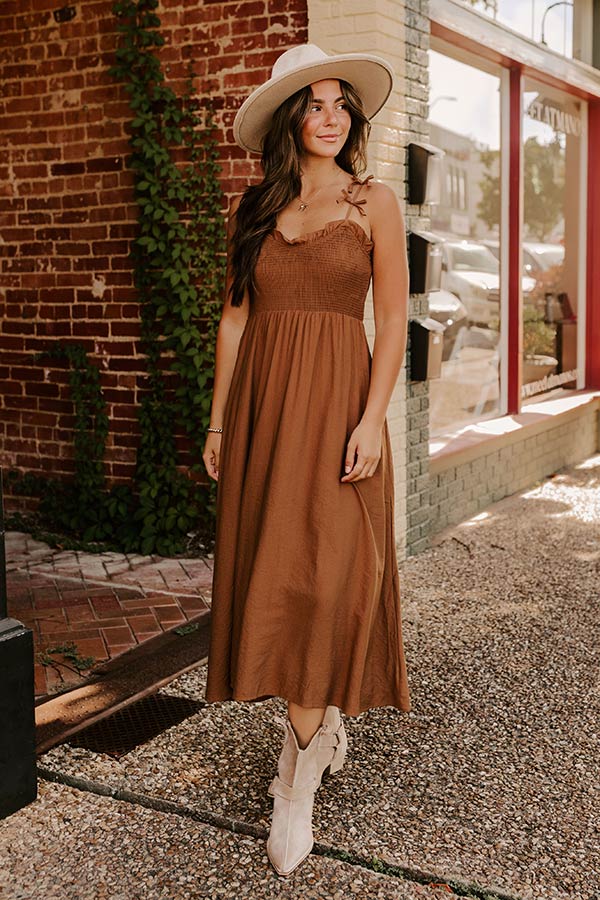 Inner Harmony Smocked Midi Dress Image 2