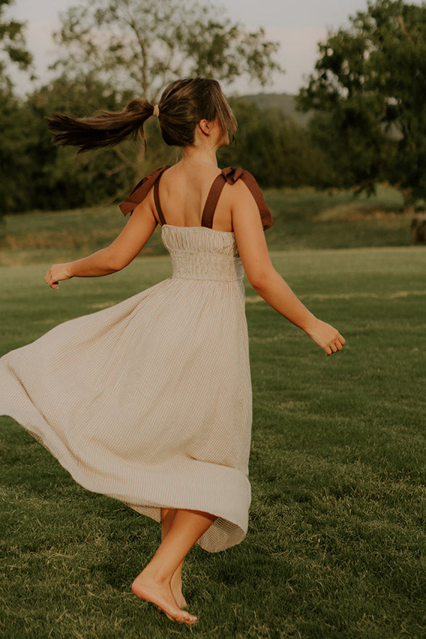Charming Views Gingham Midi Dress Image - 3