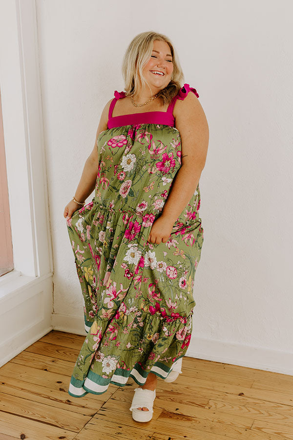 Chasing Wildflowers Floral Maxi Dress Curves Image 1