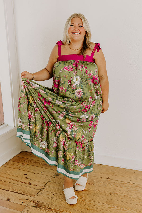 Chasing Wildflowers Floral Maxi Dress Curves Image 3