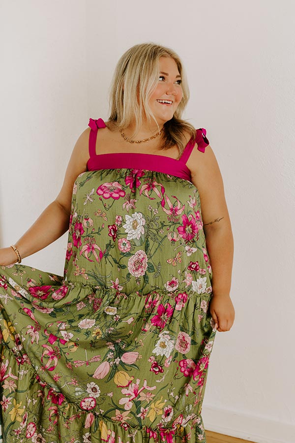 Chasing Wildflowers Floral Maxi Dress Curves Image 4
