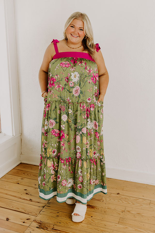 Chasing Wildflowers Floral Maxi Dress Curves Image 2
