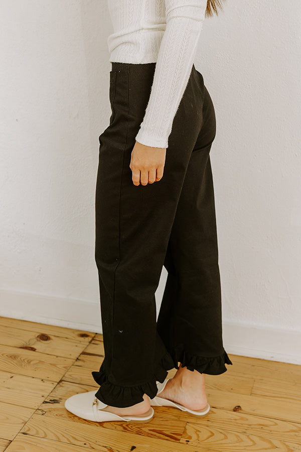 The Cordelia High Waist Crop Jean in Black Image 4