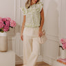 The Cordelia High Waist Crop Jean in French Vanilla Image - 1