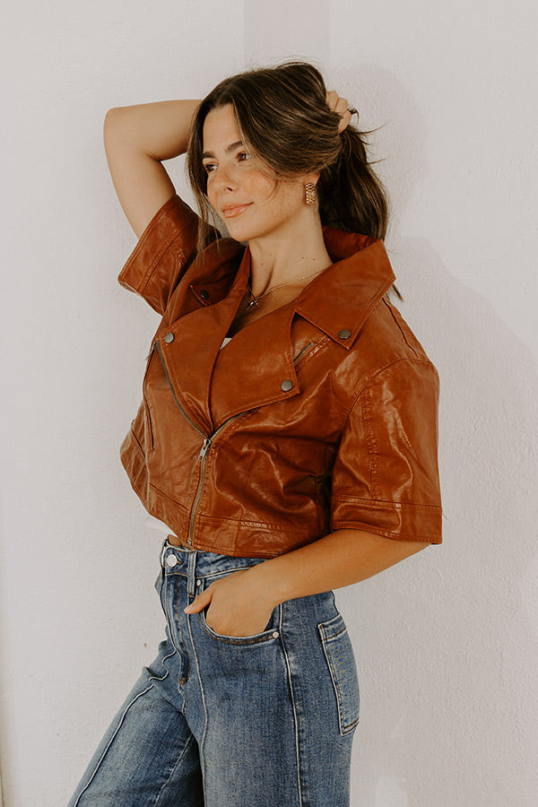 Maple Miles Faux Leather Jacket Image 3