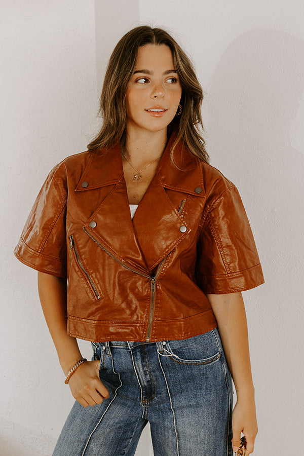 Maple Miles Faux Leather Jacket Image 2