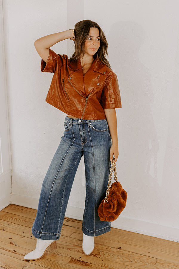 Maple Miles Faux Leather Jacket Image 5