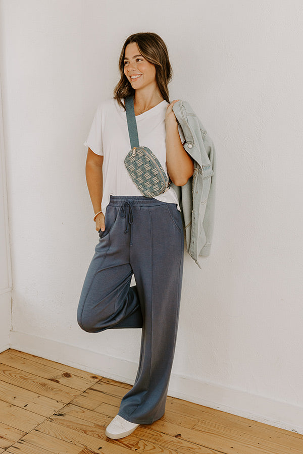 Morning Dew High Waist Scuba Pants in Riverside Image 2