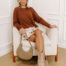 The First Chill Long Sleeve Tee in Chocolate Image - 1