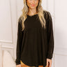 The First Chill Long Sleeve Tee in Black Image 1