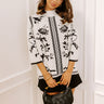 Lattes At The Louvre Knit Sweater Top  Image 1