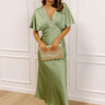 Martini Muse Satin Midi Dress in Pear Image 1