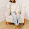 Easy To Style Knit Cardigan in Cream Image 1